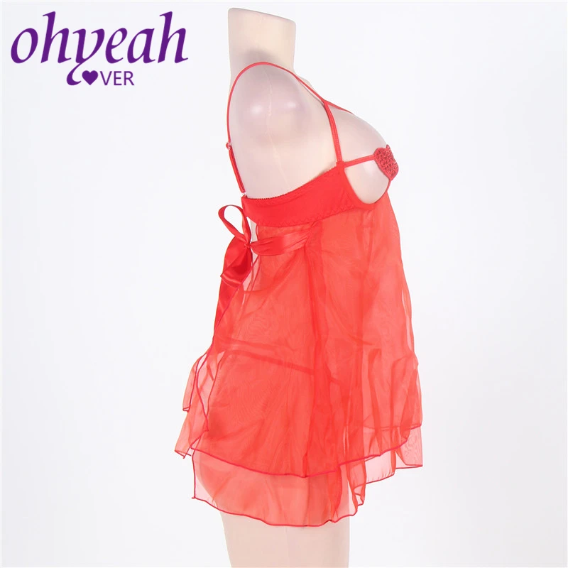 Ohyeahlover Deguisement Femme Ropa Interior Mujer Sex Erotica Red Open Cup Plus Size Babydoll RM70064 Pole Dance Erotic Lingerie Ohyeahlover Deguisement Femme Ropa Interior Mujer Sex Erotica Red Open Cup Plus Size Babydoll RM70064 Pole Dance Erotic Lingerie