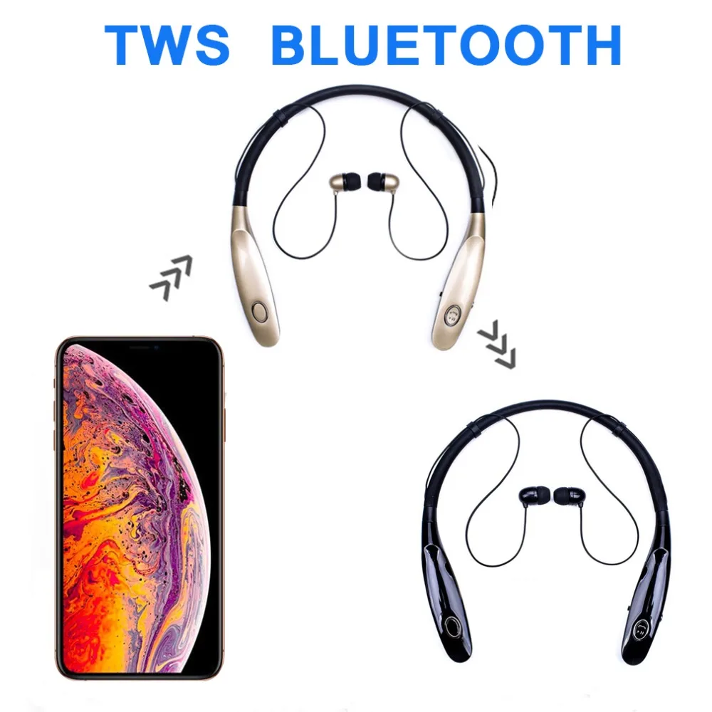 YOU FIRST TWS Bluetooth наушники спортивные Беспроводные с микрофоном IPX4 Магнитная стерео