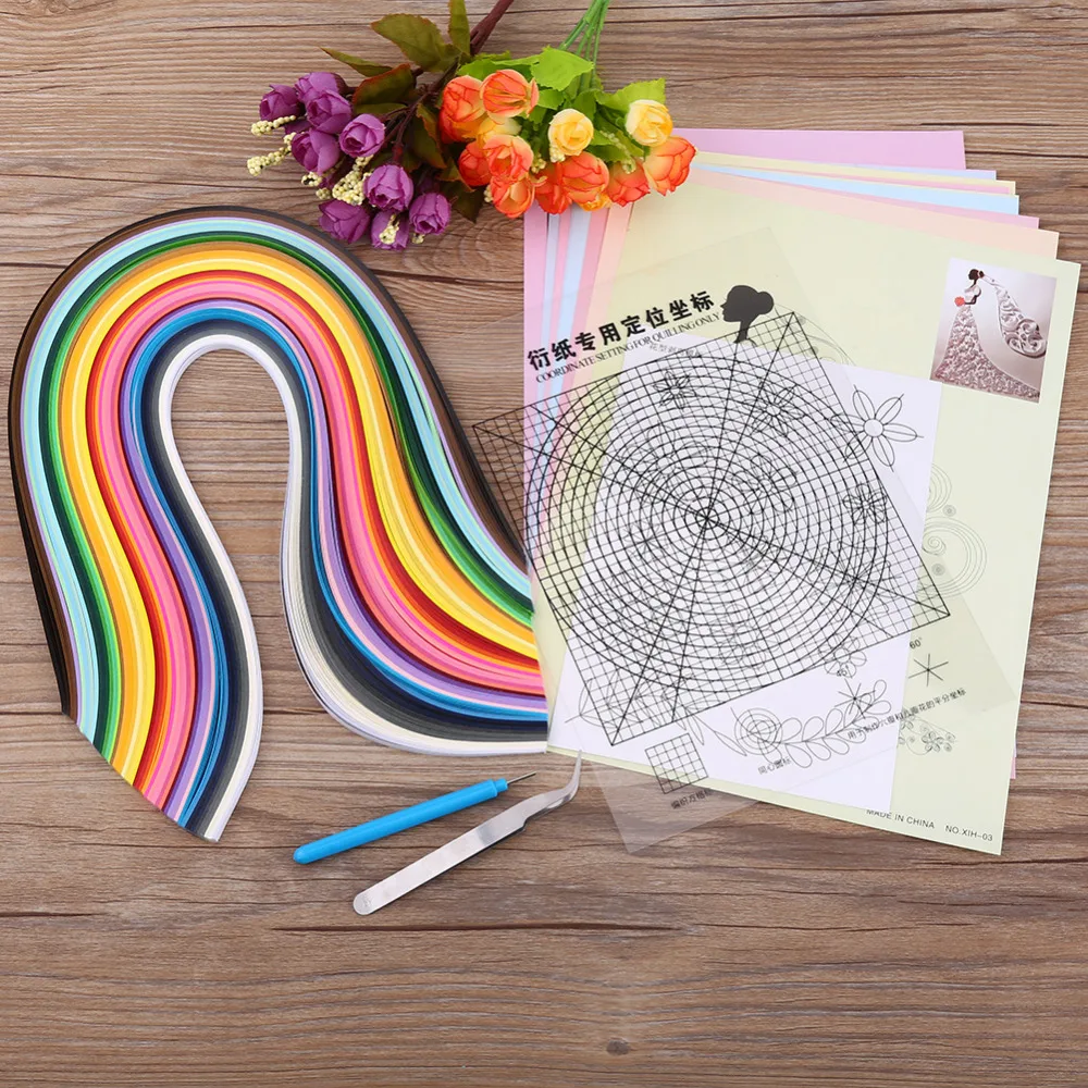 6 в 1 DIY Quilled создание крафт-бумага инструменты для квиллинга набор Скрапбукинг коллекции для вечерние украшения