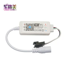 DC5V Magic дома светодиодный контроллер SPI Пиксельная адресация DC12 24 V Миниатюрный Wi-Fi контроллер для WS2811 SK6812 WS2812 Светодиодные ленты светодиодные ленты
