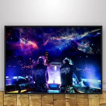 

Daft Punk Art Silk Poster Home Decor 12x18 24x36inch