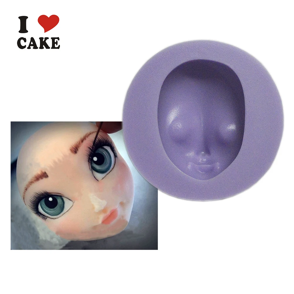Girl head silicone mould wilton cake mold cupcakes silicone liquid