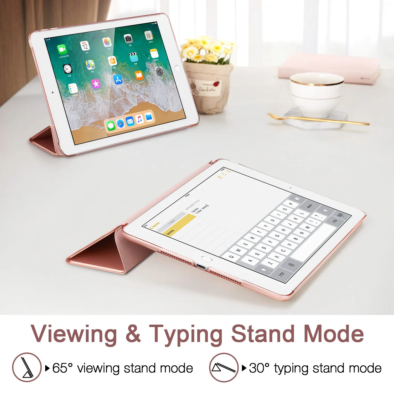 Чехол ESR для iPad Air2 Air1 жесткий ультратонкий умный чехол из искусственной кожи Apple