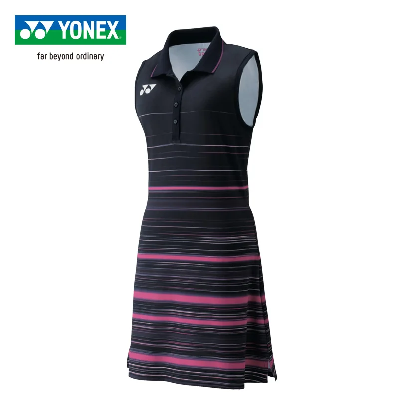 

2019 Yonex Badminton Cool Quick Dry Skirt Women's Dress Sports Wear Skirt Tennis Skirt Sleeveless Skirt For Women