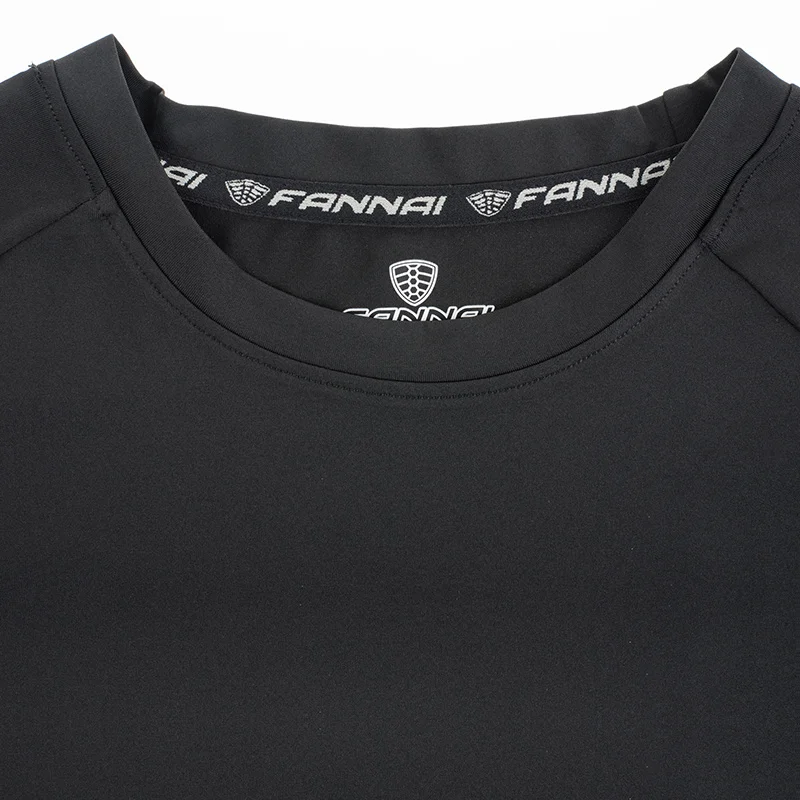 FANNAI Running Shirt Black Polyester Quick Dry Reflective Short Sleeve High Quality Top Gym Shirt Training Bodybuilding FN039 FANNAI Running Shirt Black Polyester Quick Dry Reflective Short Sleeve High Quality Top Gym Shirt Training Bodybuilding FN039