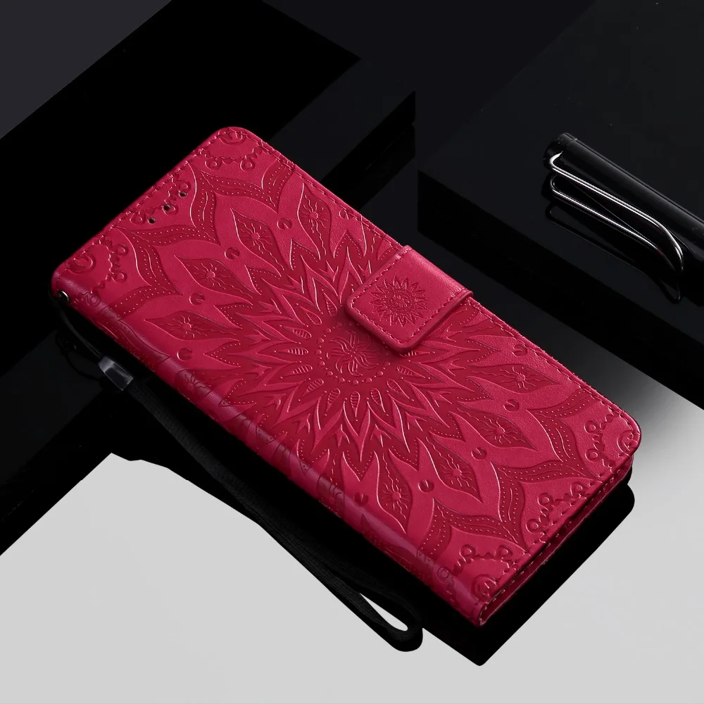 Чехол-книжка с тиснением подсолнуха для LG G7 ThinQ G710EM чехол K8 K10 2018 Q6 X Power Leon Sprit Magna +