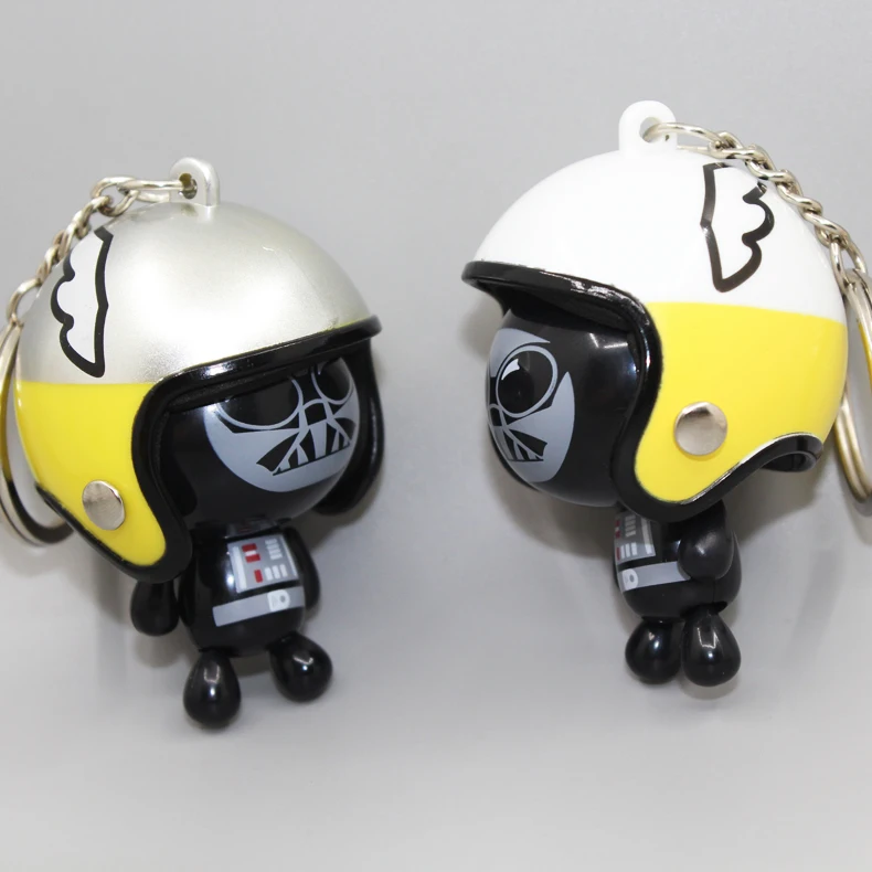 

Popular fashion Darth vader Keyring with helmet,Knight motorcycle helmet keychain Star Wars keyring,car keychain