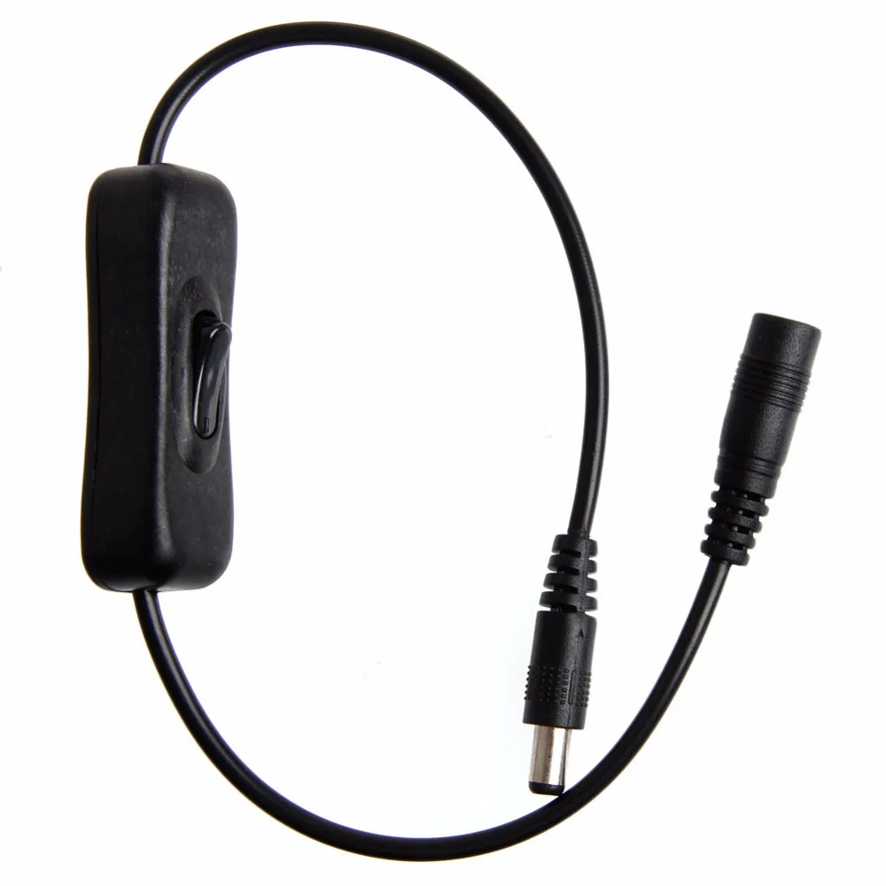 

1Pc 2.1mm/5.5mm DC In-Line Power Switch ON/OFF Cable Jack For Plug 12V LACA