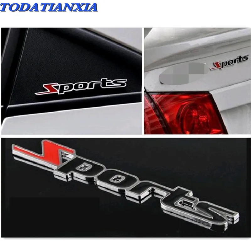 

Car metal sports sticker decorative decal for skoda passat b5 renault mazda 6 opel astra j passat b6 volkswagen polo opel