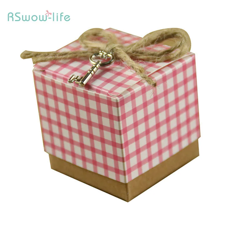 

Creative Personality Lattice Packing Box Kraft Paper Gift Box Party Supplies Candy Box For Wedding Birthday Party Candy Package
