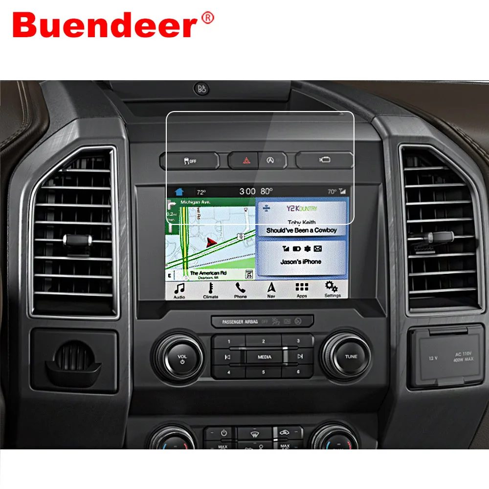 Buendeer 8 ''GPS экран протектор для Ford F150 Explorer Mustang Escape Edge Ranger Focus Fusion DISPATCH Taurus|Лепнина