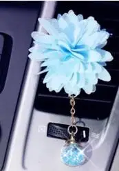 Автомобильный парфюм с бриллиантовым цветком на выходе, парфюм для девушек на вентиляционное отверстие, подвеска на выходе, украшение автомобиля, стиль автомобиля - Название цвета: As picture
