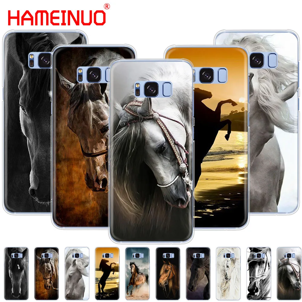 

HAMEINUO Horse Animal Printed cell phone case cover for Samsung Galaxy S9 S7 edge PLUS S8 S6 S5 S4 S3 MINI