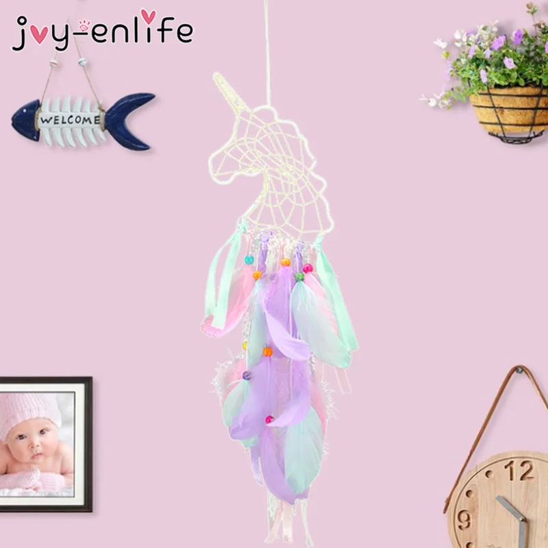 Screenshot_2019-03-22 US $4 74 5% OFF OurWarm Home Decoration Unicorn Dream Catcher Girl Bedroom Wall Accessory Handmade Ba[...]