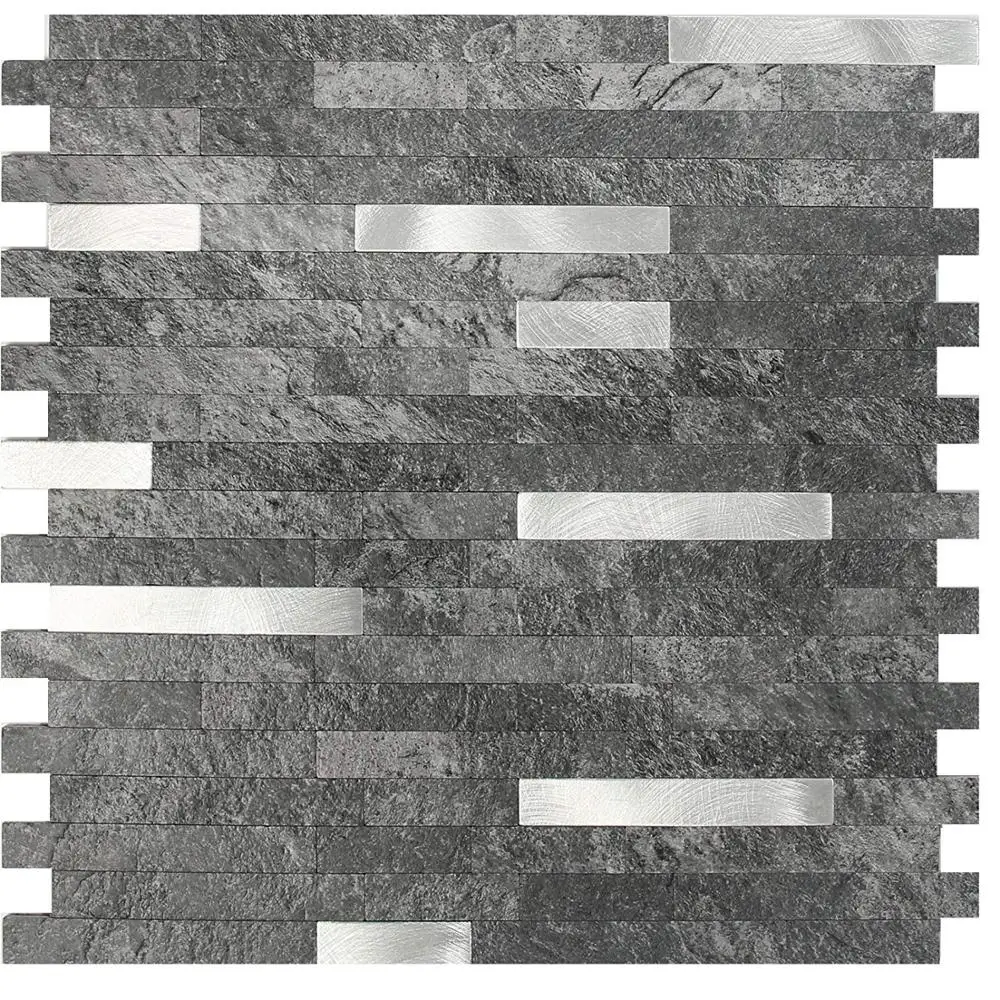 

Vividtiles Peel and Stick Backsplash Tile, PVC Kitchen Backsplash, Tiles Decorated Shower & Fireplace 5Sheet