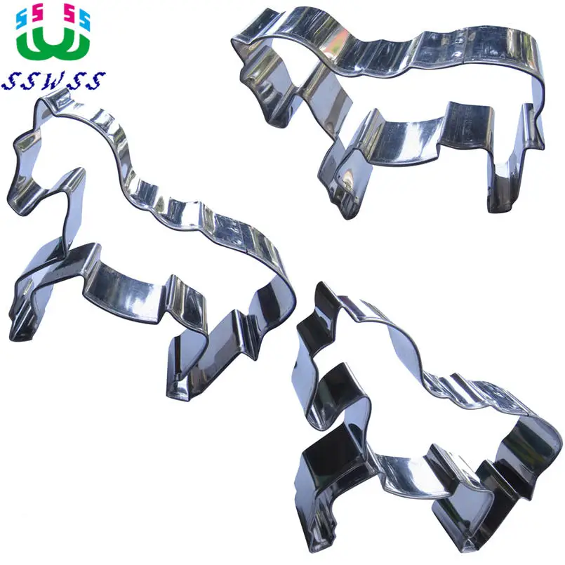 

Direct Selling,Handsome Pony Shape Cake Decorating Fondant Cutters Tools,Animation Style Cake Cookie Biscuit Baking Molds