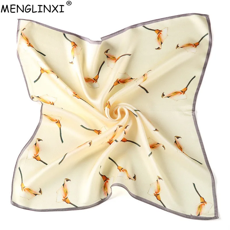 

100% Silk Scarf For Women 2019 New Square Scarf Shawl Pure Silk Spring Scarf Fashion Luxury Scarves Wraps Dropshipping