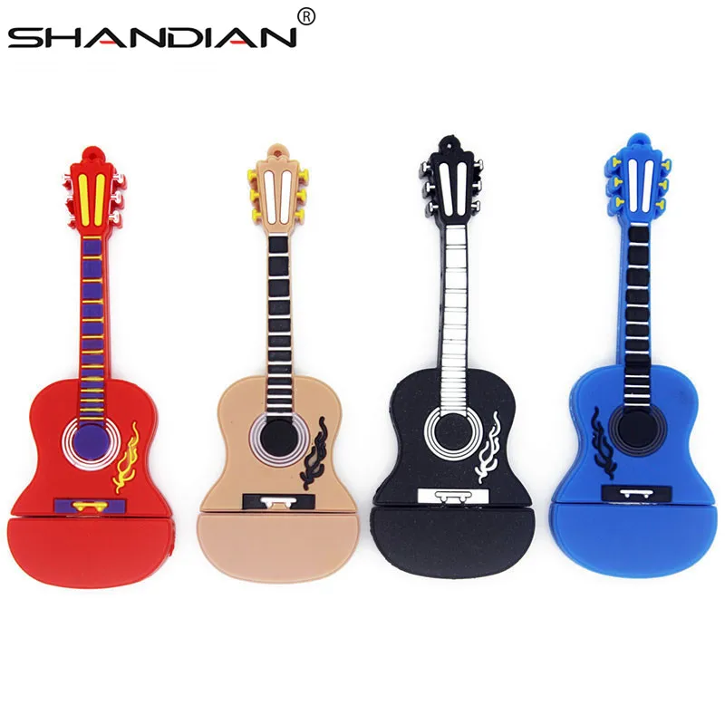 SHANDIAN Guitar pen drive cartoon usb flash drive hot usb