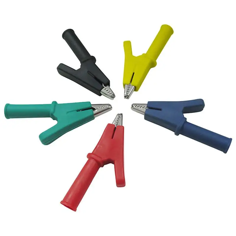 Новинка клипсы типа крокодил Cleqee P2002 10 шт. 5 цветов 380 В 20A защитные тестовые папки
