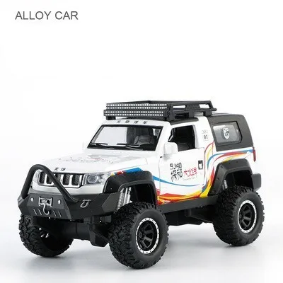 Наслаждайтесь литья под давлением модель 1:32 внедорожных транспортных средств SUV абсорбер оттягивающий автомобиль игрушка для детской коллекции дропшиппинг HotWheeling - Цвет: white no box
