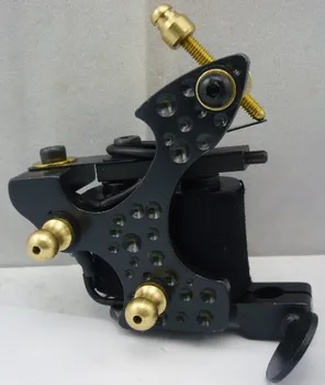 

5Pcs/lot Professional Handmade Tattoo Machine 10 Wrap Coils Iron Cast Frame Custom Tattoo Gun For Liner Shader HTM-6258