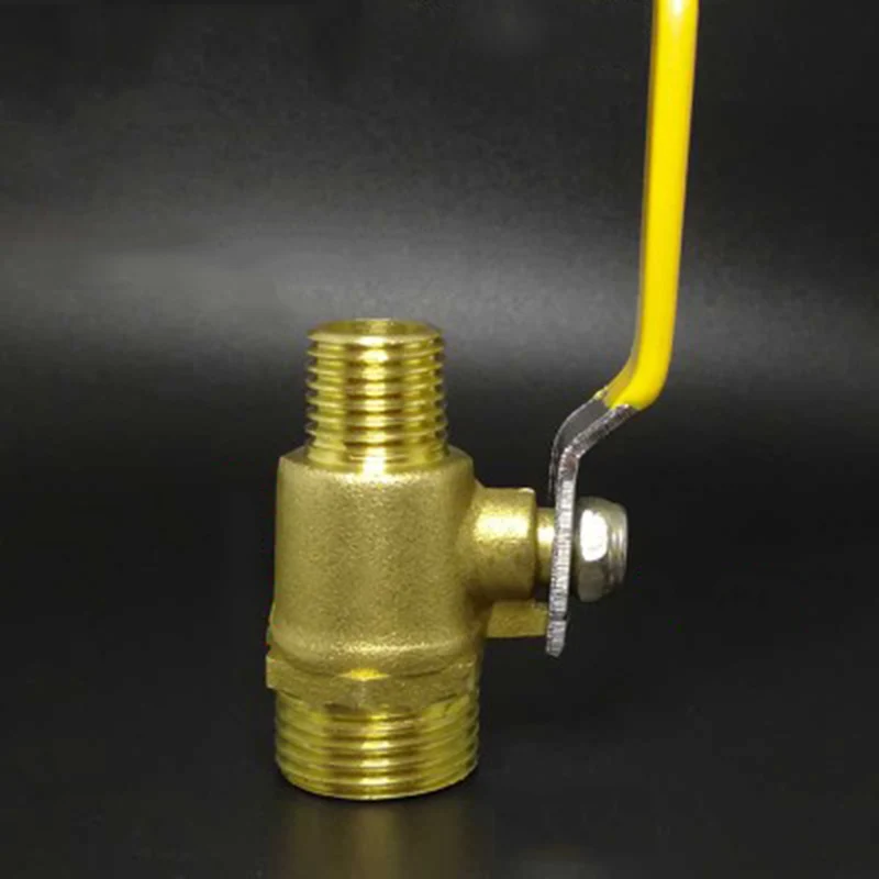 

M14*1.5 Male x 1/2" BSP Male Thread Two Way Brass Shut Off Ball Valve For Water Oil Air