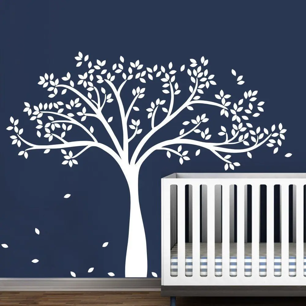 white tree wall decal
