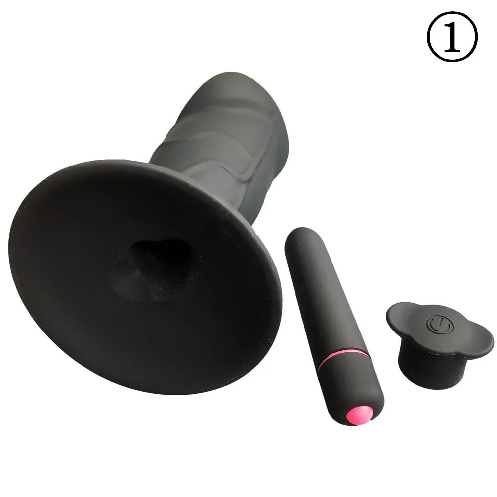 medical silicone waterproof 10 speeds vibrating big thick anal plug with stable suction cup anal butt vibrator sex toy