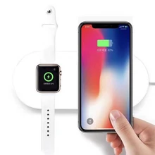URVOI Mini AirPower для apple watch series 4 3 2 Беспроводное зарядное устройство для iphone XS MAX 8+ Поддержка 7,5 Вт Быстрая зарядка подставка ремонт