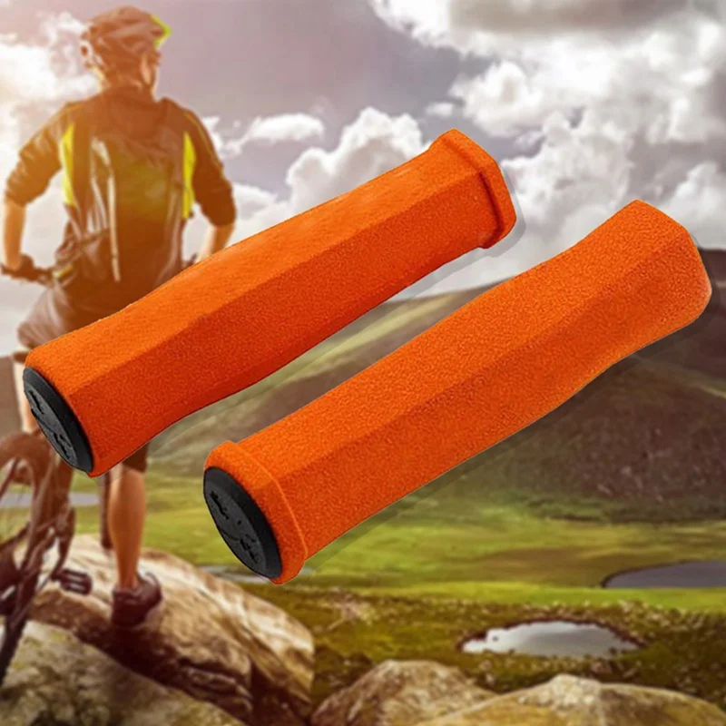 

MTB BMX Mountain Bike Bicycle Handlebar Grips Soft Foam Sponge Stunt Scooter End 1 pair