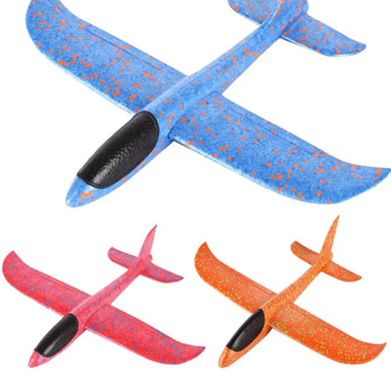 48 см самолет из пенопласта ручной запуск бросить игрушки дети самолет модель самолета планер бросали DIY образования увлекательные игры для