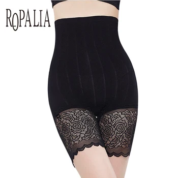 

ROPALIA Women's Panties Safety Short Pants Girls Care Control Elastic Body Slimming Belly High Waist Briefs Lace Pant Intimates
