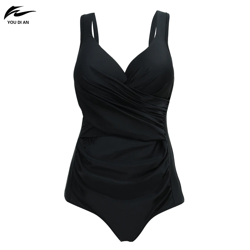 2017 Solid Siamese Bikini Large Black Swimsuits Women's Swimwear Plus Size Swimwear Bath Set 5XL 70 plus-size-black-swimsuit : image 2017 Solid Siamese Bikini Large Black Swimsuits Women's Swimwear Plus Size Swimwear Bath Set 5XL 70 plus-size-black-swimsuit