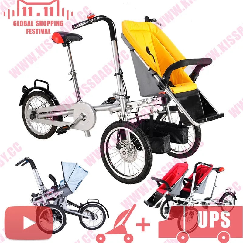 nucia tourism mother ride tricycle bike vehicle 2 in 1 parent kid taga twins font b