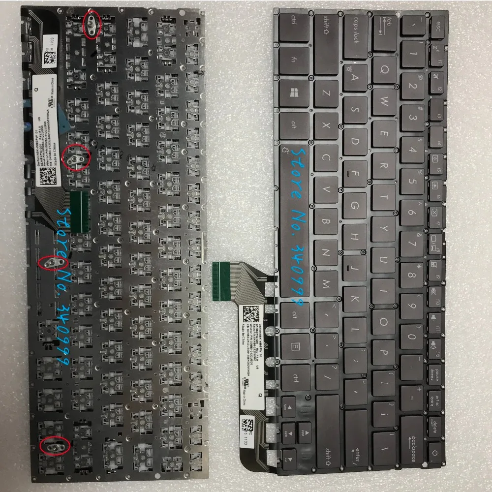

New For ASUS ZenBook UX430U UX430UA UX430UQ Keyboard US No frame