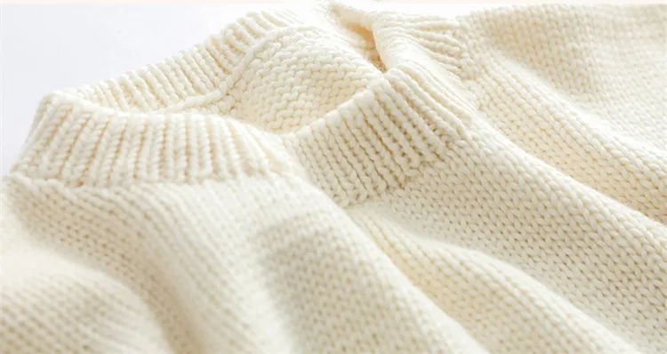 Новое поступление 100% ручной работы из чистой шерсти вязать для женщин Краткое свободные Oneck пуловер свитер один и более размеры