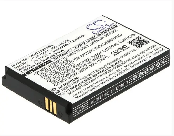 Cameron sino 3400 mAh Батарея для Сайрус CS20 CYR10022 он-129384 мобильный телефон, смартфон Батарея