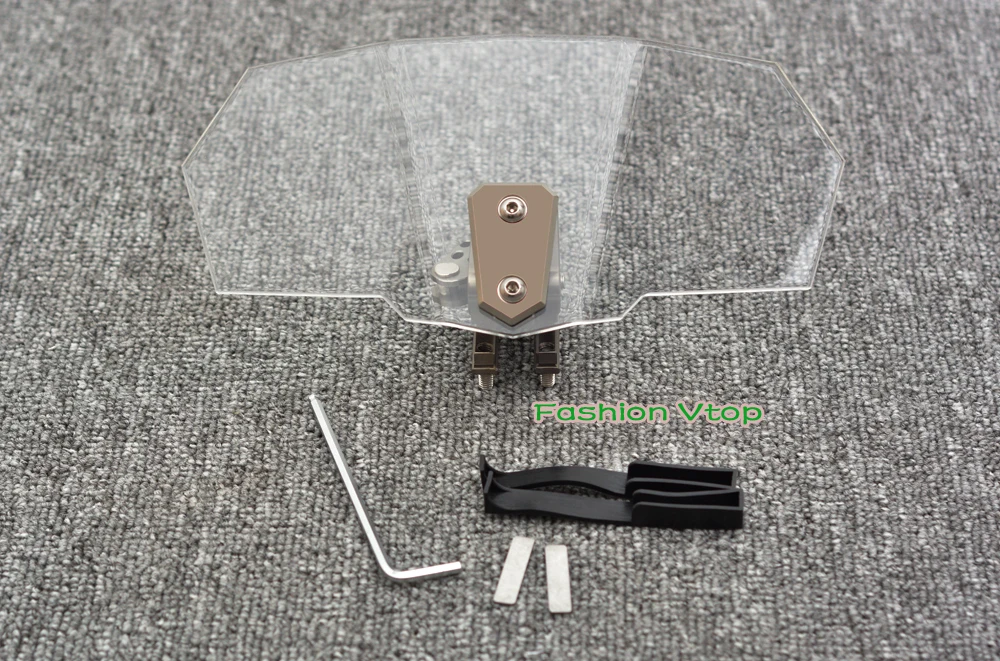 

Airflow Adjustable Windscreen Wind Deflector For Honda Yamaha Suzuki Kawasaki BMW KTM Aprilia Ducati Windshield models Universal