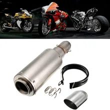 Universal 38-51mm Dirt Bike Scooter Motorcycle Exhaust Modified Scooter Exhaust Muffler Pipe