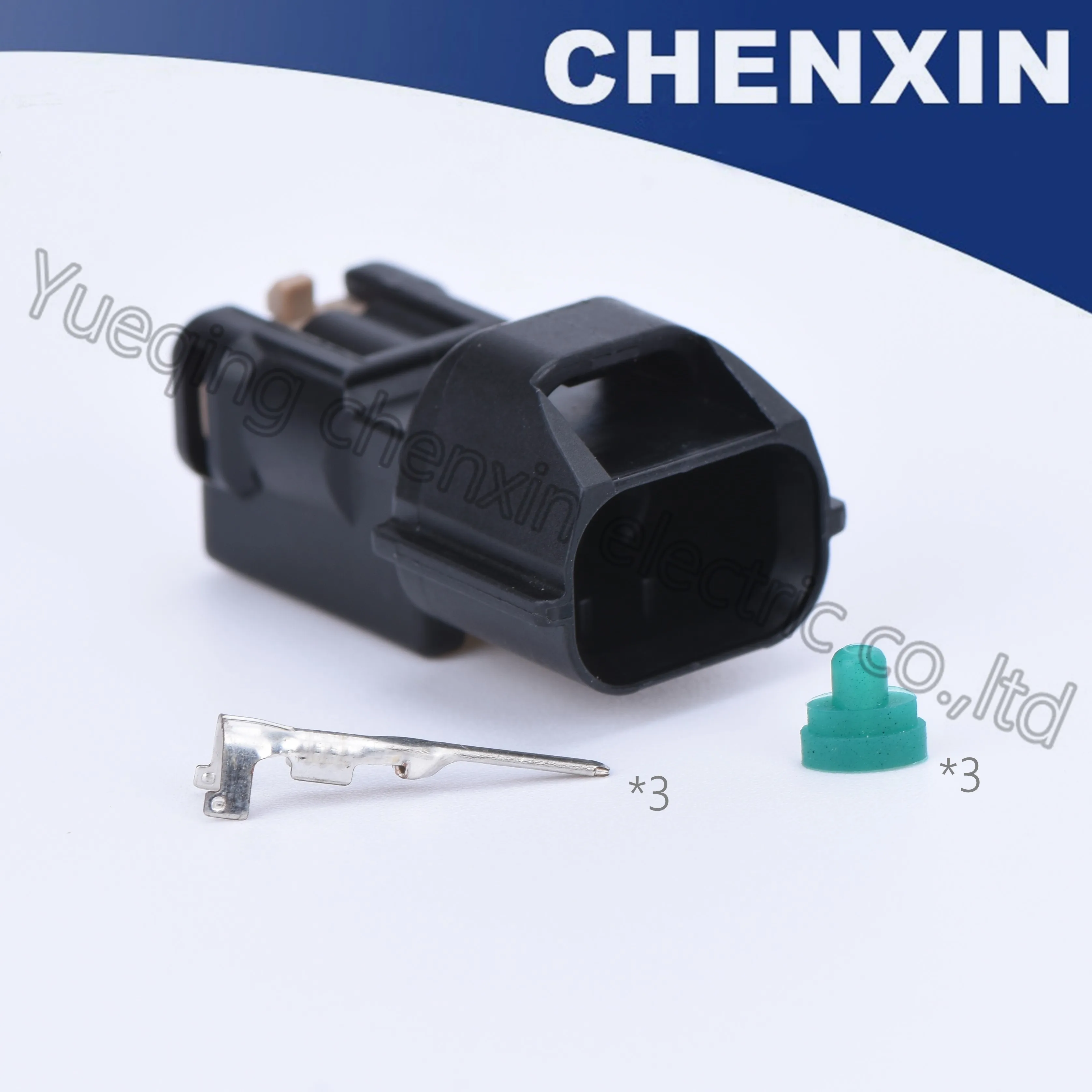 Black 3pins car waterproof wire auto connector Camshaft Position Sensor