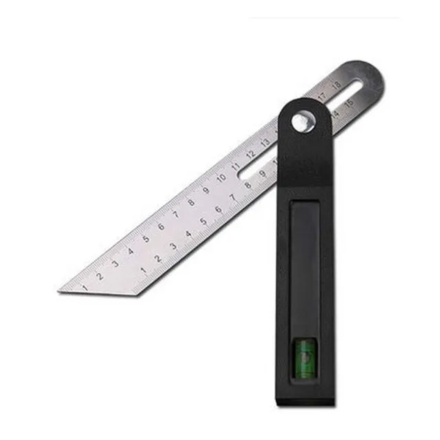 Sliding T Bevel Square Gauge Protractor Angle Transfer Tool With Bubble