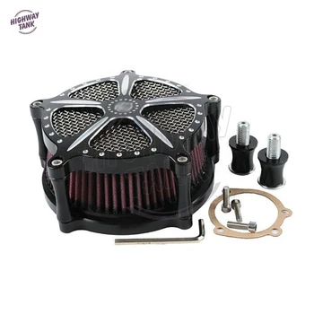 

Black Motorcycle Air Cleaner Intake Filter System Speed-5 case for Harley Forty Eight 2010 2011 2012 2013 2014