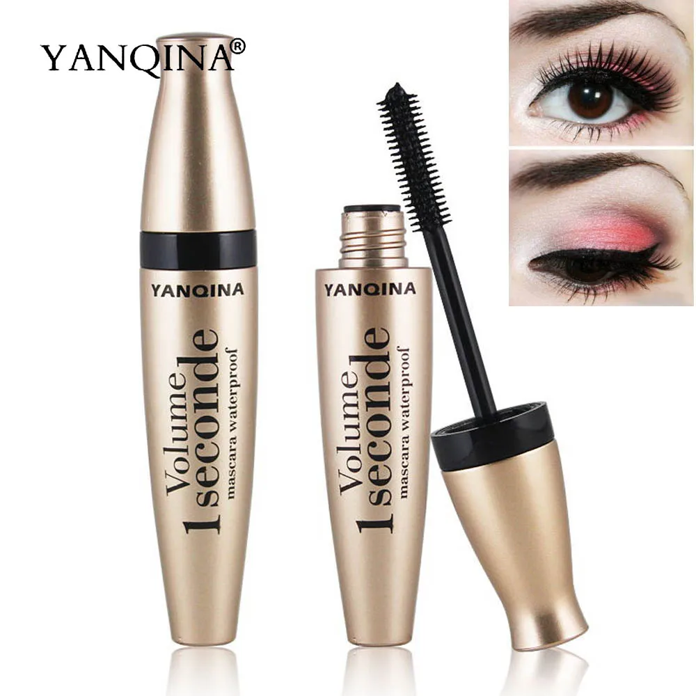 

YANQINA 3D Fiber Eyelash Mascara Thick Curling Long Black Lash Eyelash Extension Waterproof Liquid Mascara Eyes Makeup Tools