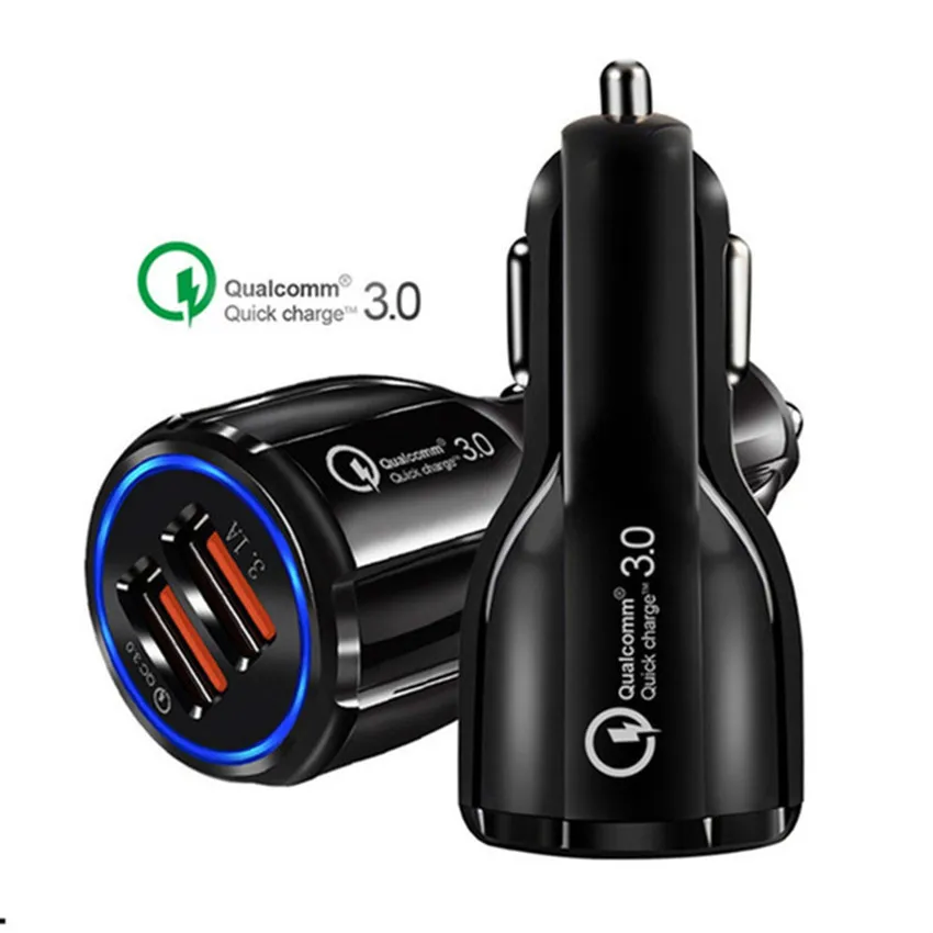 

Car Charger Dual Quick Charge 3.0 USB Car Charger QC 3.0 Mobile Phone Fast Charger for iPhone X Samsung Xiaomi Car-Charger