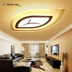 Листья акриловые современный светодиодный белый потолок светильники для гостиной спальня lamparas де TECHO Colgante лампа светильник светодиодный