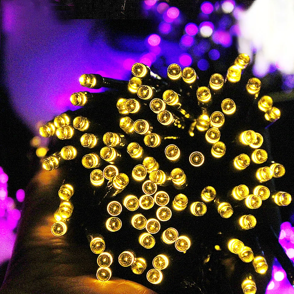 50/100/200 Led Holiday Light Outdoor Solar Fairy String Wedding Lights Solar Lamps Waterproof For Home Christmas New Year Decor 50/100/200 Led Holiday Light Outdoor Solar Fairy String Wedding Lights Solar Lamps Waterproof For Home Christmas New Year Decor
