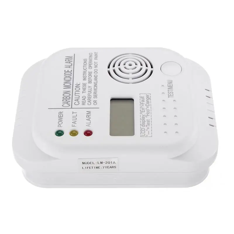 Safurance CO детектор угарного газа с ЖК-дисплеем, цифровой датчик безопасности дома, датчик безопасности