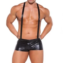 CFYH, мужское нижнее белье, Искусственные кожаные боксёры, мужские сексуальные черные шорты, cueca, боксеры, мужские трусы, тонкие дышащие трусы