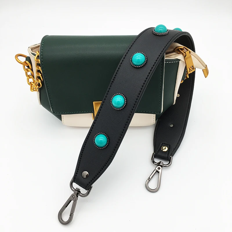 Fashion Embroidery Wide Shoulder Bag Strap Female Handbag Straps You For Bags Accessories Colorful Straps For Handbags Belt silver buckle