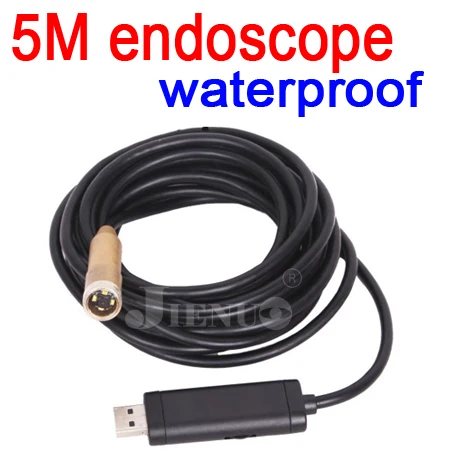 Free Shipping 10m Waterproof USB Endoscope 4 LED IP67 Weatherproof Borescope Inspection Mini Camera Mirror Without Retail video